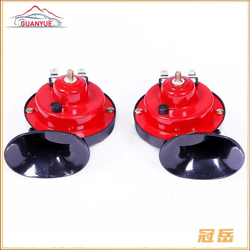 Factory Hot Sale Modified Car Horn 12V Whistle High-Low Dual Tone Electric Speaker Snail Vehicle