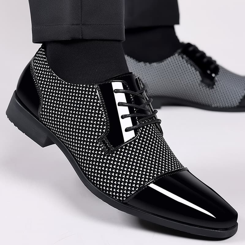 Leather Shoes Men New Style Business Formal Casual Spring Autumn Breathable Men's British Korean Style Pointed Toe Groom Wedding Shoes