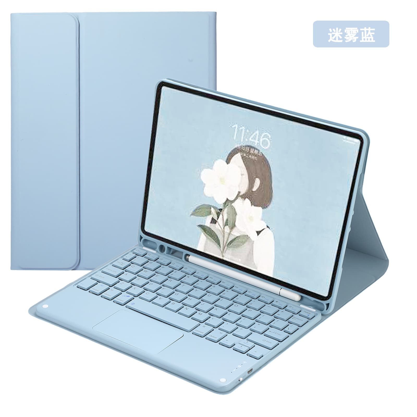 Case for iPad 11 Apple 10th Gen Air 6 10.9-inch Tablet 9.7 Magic Bluetooth Keyboard 10.2
