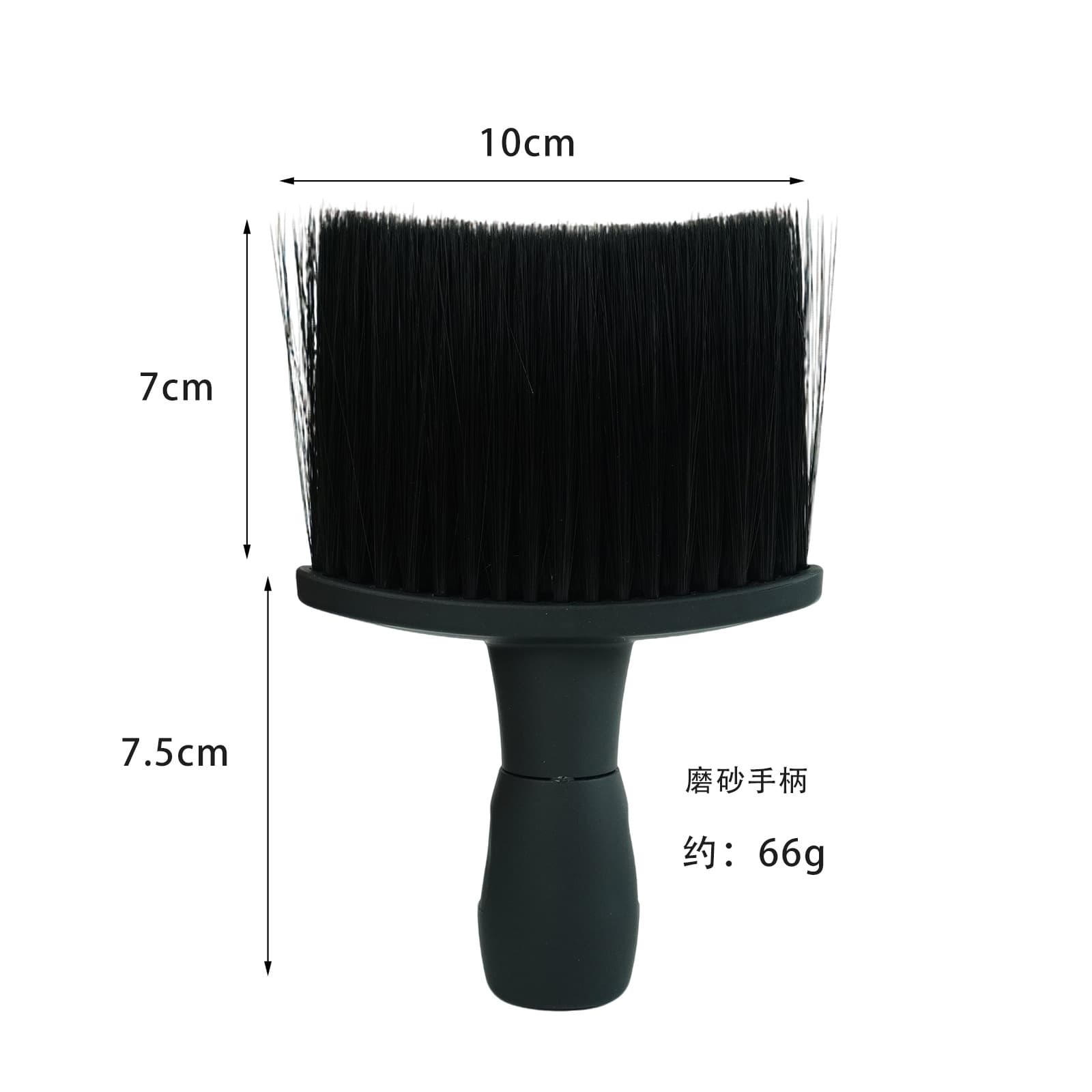 Electroplated Long Handle Hair Cutting Neck Duster Barber Special Tool Dust Removal Brush Soft Bristle Neck Brush Cleaning Hair Cutting Hairdressing Tool