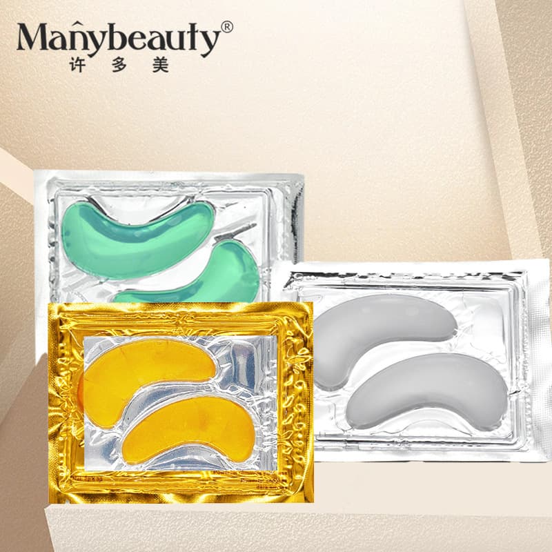 Collagen Gold Crystal Hydrogel Eye Mask Patches for Beauty Salon Use, Moisturizing and Hydrating Skincare