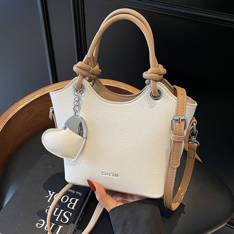 2026 spring cross-border new fashion and simple portable bucket bag niche simple versatile casual one-shoulder cross-body bag