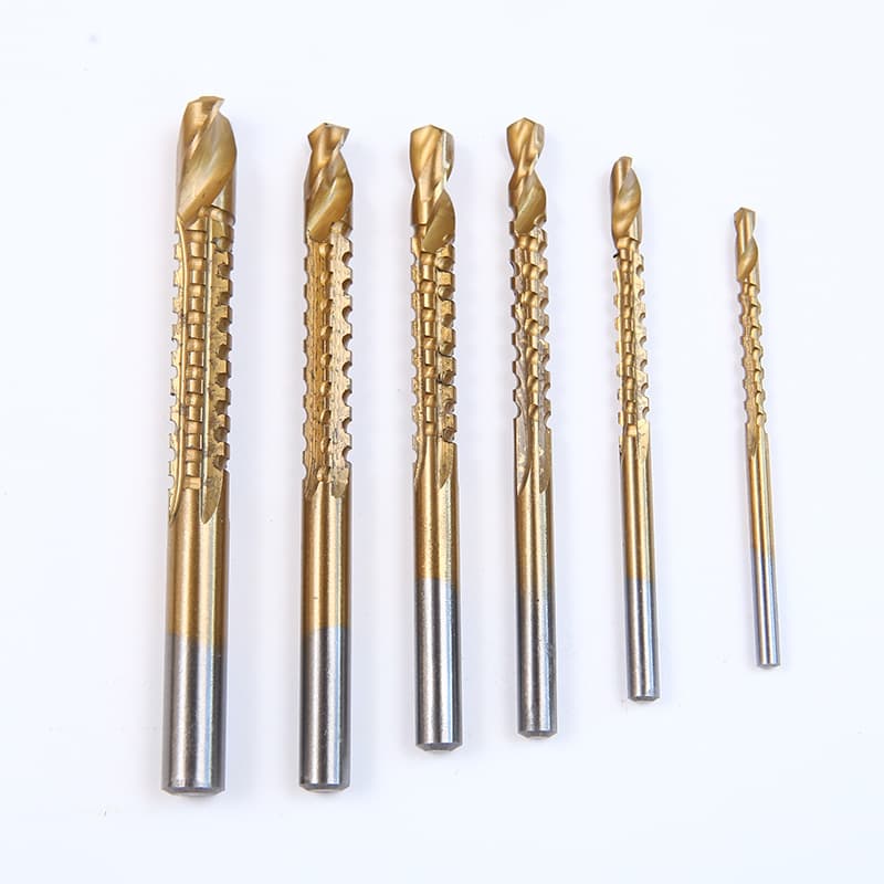 Sawtooth Twist Drill Bit Stainless Steel Drill Bit Woodworking Grooving Drill Sawtooth Straight Shank Twist Drill Bit Straight Shank Sawtooth Drill