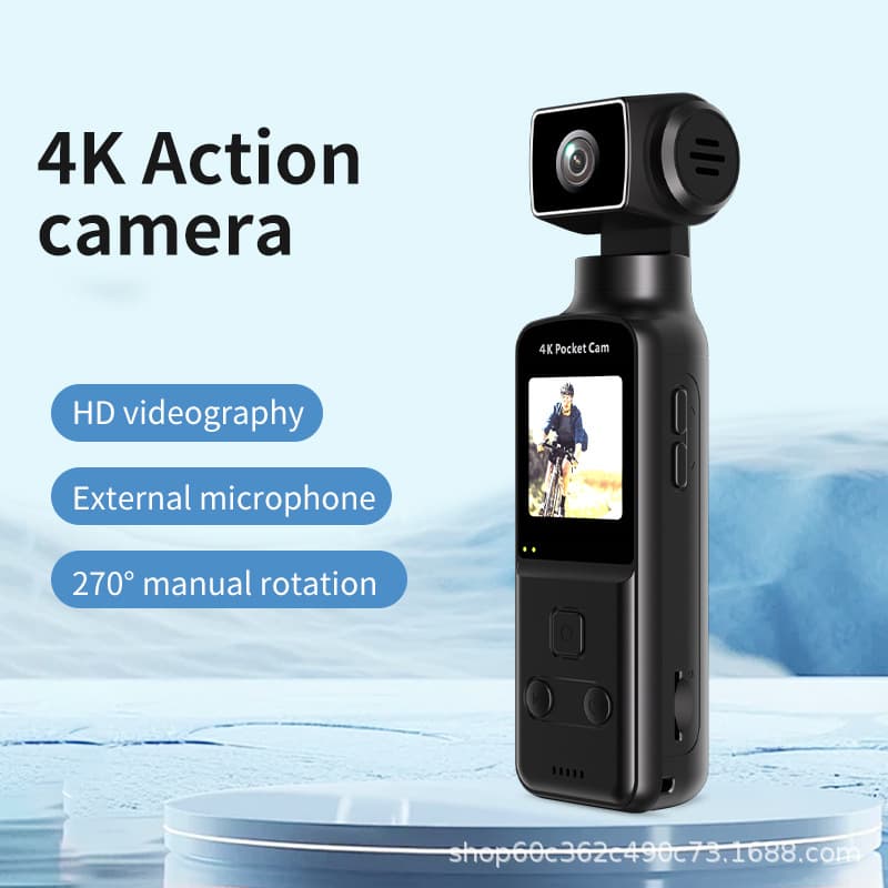 K2 Mini Action Camera 4K HD Image Stabilization Outdoor Portable Camera WiFi Connectivity Sports Camera Handheld