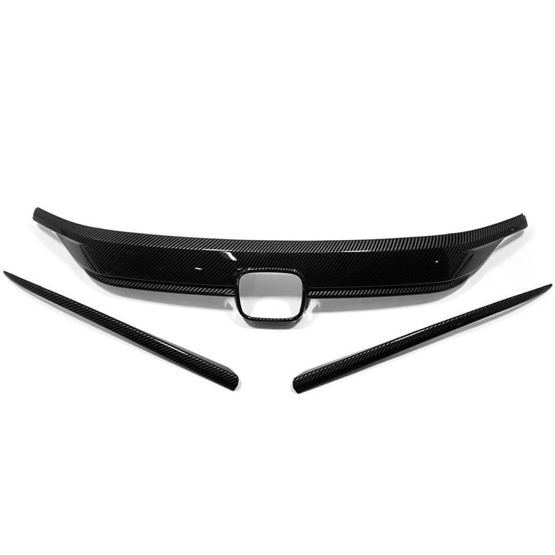 Hood Trim, Louver, Headlight Eyebrow, Front Fog Light, Side Mirror Cover, Front and Rear Bumper Trim for 2022 Civic