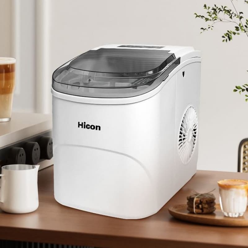 Small Ice Maker for Milk Tea Shops, 5kg Household Dormitory Mini Round Ice Making Machine, Factory Direct Wholesale