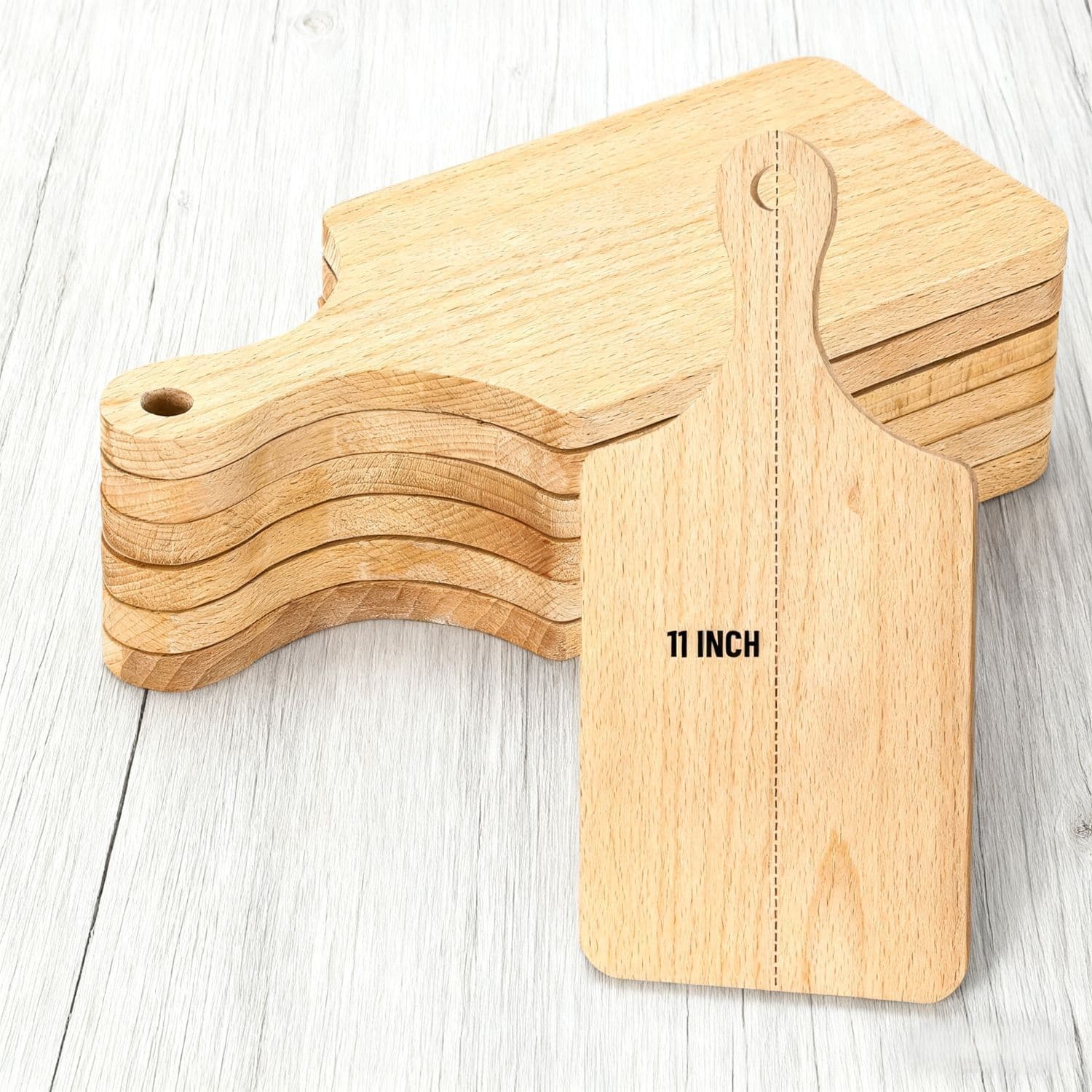 In Stock Amazon Bamboo Wood Cutting Board with Handle Acacia Wood Western Steak Board Home Kitchen Chopping Board Fruit Board