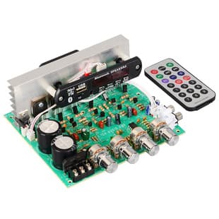 New DX-2.1 Bluetooth Amplifier Board 2.1 Channel High Power with USB TF Card 3.5mm Audio