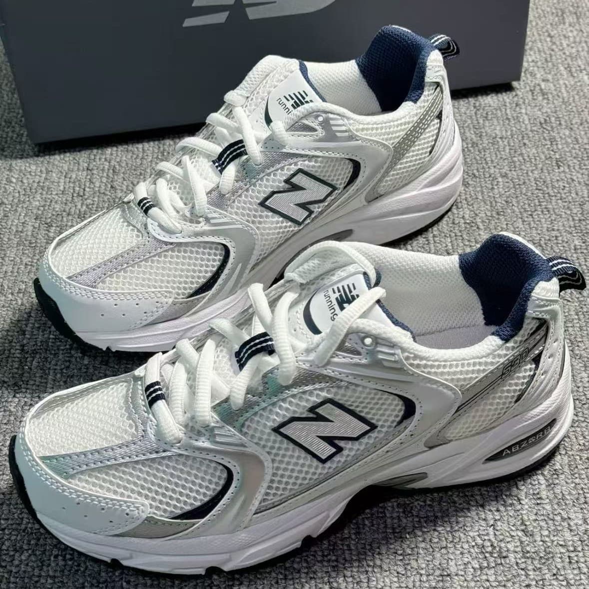 Original New Balance NB530 Unisex Classic Retro Dad Shoes White Sneakers Running Shoes