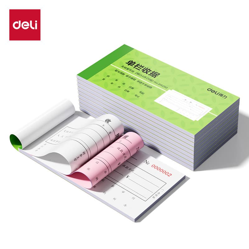 Deli receipt double triple triple carbonless copy delivery note 54k/36k single column receipt delivery note warehousing document