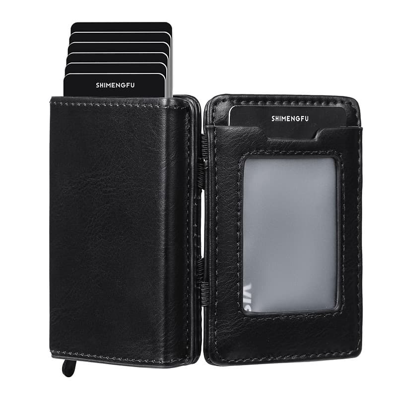 Multifunctional magic wallet wholesale anti-theft card bag men wallet multi-card slot leather wallet men's authentic