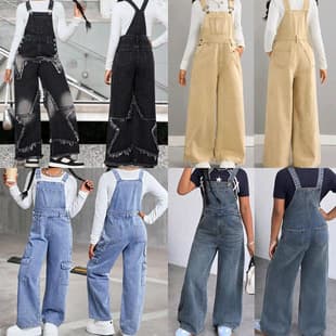 Girls' Denim Jumpsuit Wholesale