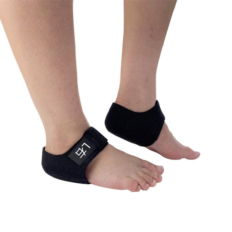 Velcro heel warmer, adjustable silicone shockproof heel warmer, height-increasing insole.
