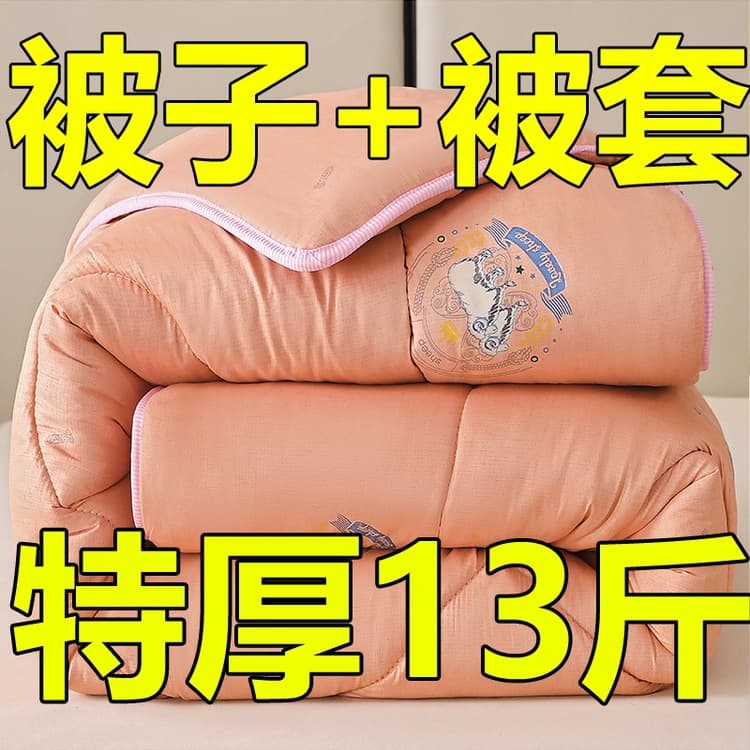 Extra Thick 13-Pound Wool Duvet Extra Warmth Cashmere Quilt Single/Double Dormitory Winter Quilt Winter Season Cotton Quilt Comforter