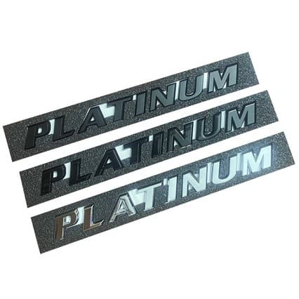 PLATINUM car logo is suitable for Senna top with platinum version letter tail logo Senna tail box car logo English logo