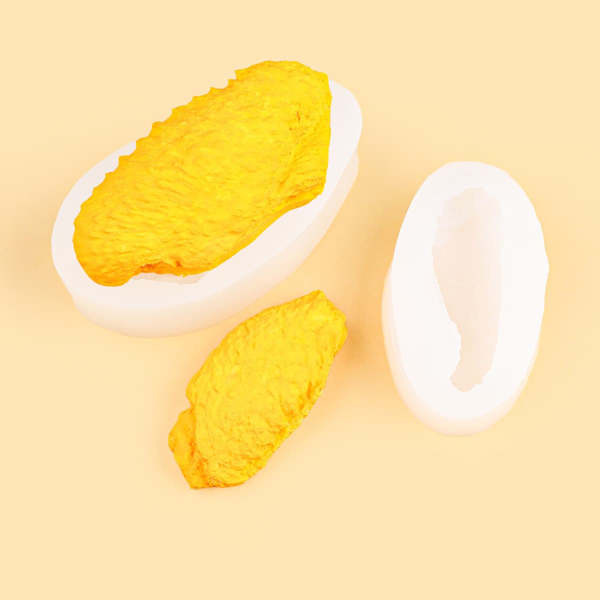 Chicken wing shape silicone mold mousse cake diy simulated chicken wings pinch scented candle decoration silicone mold