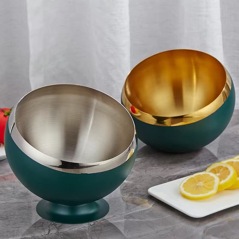 Stainless Steel Angled Bowl Spice Container for Commercial Use in Hot Pot Restaurants, KTV, Antibacterial, No Drilling Required