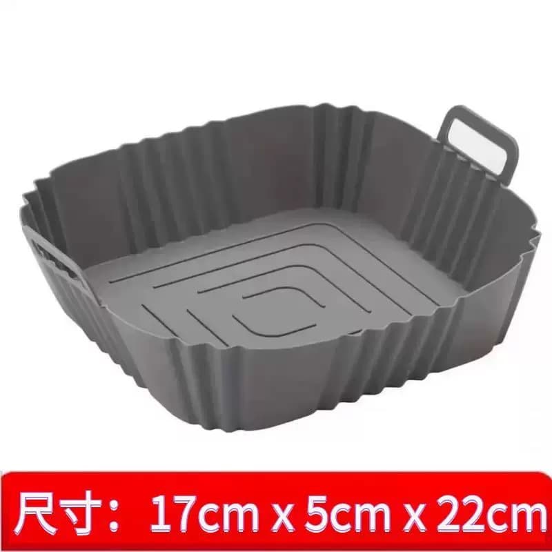 Temu Cross-Border Air Fryer Silicone Baking Tray Round Baking Pan Household Air Fryer Silicone Mat