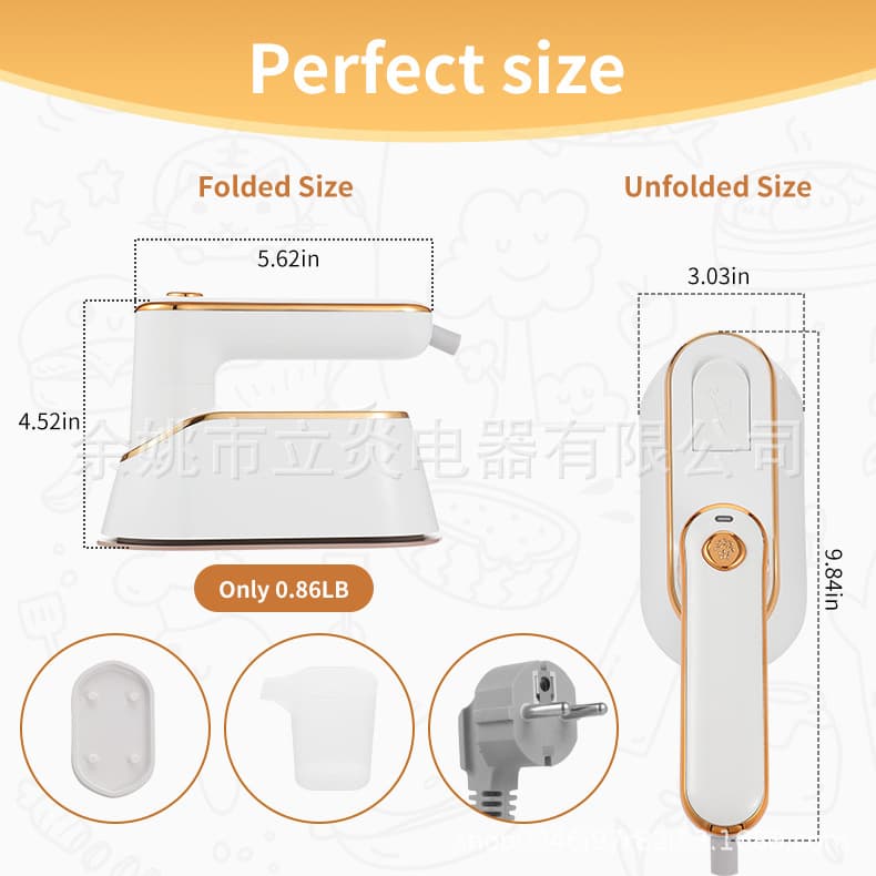 Handheld Home Steam Iron, Compact Portable Garment Steamer with High-Power Cross-Border Factory Wholesale Anti-Wrinkle Function