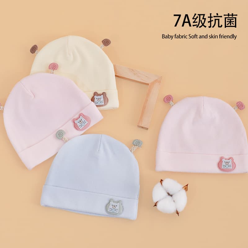 Baby hat, summer thin style, newborn hat, 0-3 months old, warm, protects the fontanelle, spring and autumn style.