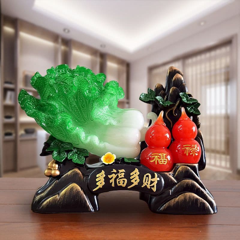 New Home Entryway Gourd and Ingot Ornament for TV Cabinet, Bar Cabinet, or Tabletop Decoration, Craft Item