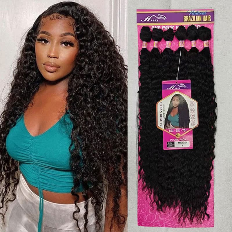 Fashion Hair Cross-border Synthetic Hair Curl Hair Bundle Hair Curtain Wendy Hair Water Curly Wig