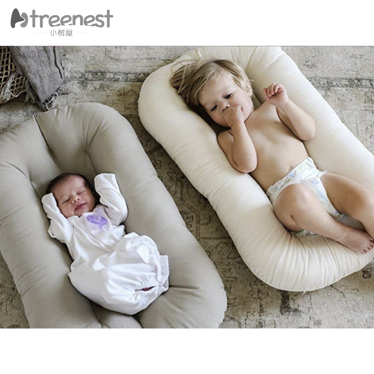 Portable Travel Baby Bed Comfortable Newborn Simulation Bed Small Size Middle For Baby Easy To Carry Durable