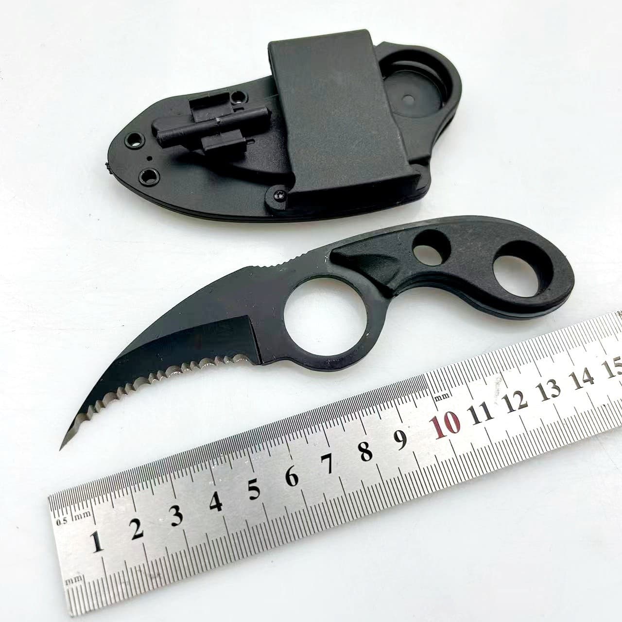 Cross-border outdoor claw knife portable camping knife EDC camping ring scimitar