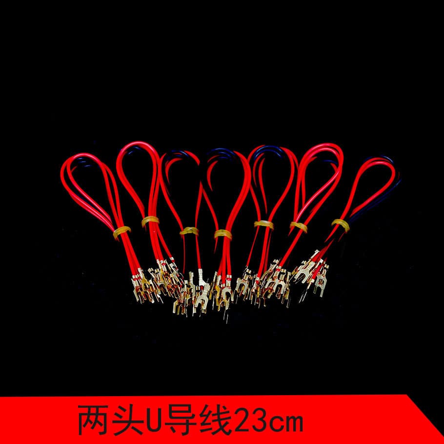 U-Shaped 20cm Wires for Physics Electrical Experiments, Primary and Secondary School Circuit Test Connection Wires