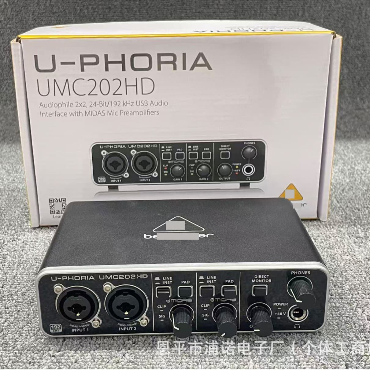 Cross-border Supply UMC202HD Professional Live Streaming High-End USB External Sound Card for Computer Recording Guitar In Stock