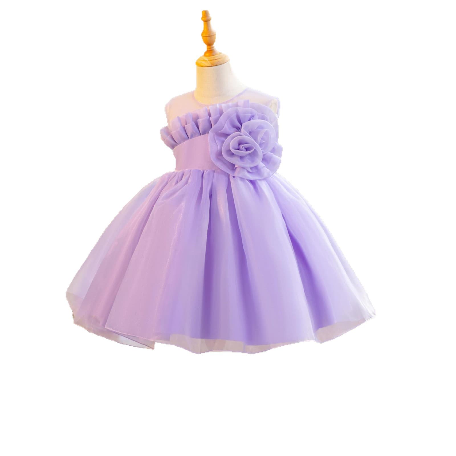Amazon Best-Selling Girls Tutu Dress Kids Birthday Party Princess Dress Host Catwalk Cross-Border Children's Clothing