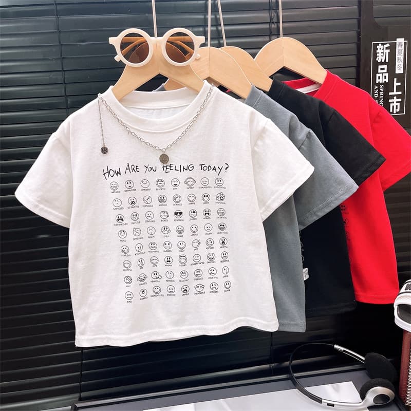 Children's Short Sleeve Summer New Style Boys' Cotton 2026 Loose Korean Version T-Shirt Girls' Summer Top Kids Clothing Wholesale