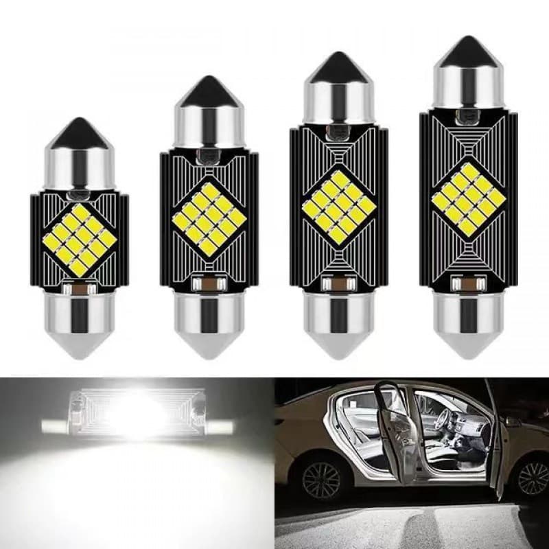 Ronda Car Roof Light Modification High Brightness Decoding Double-End 2016 12SMD Reading Light License Plate Light Interior Light