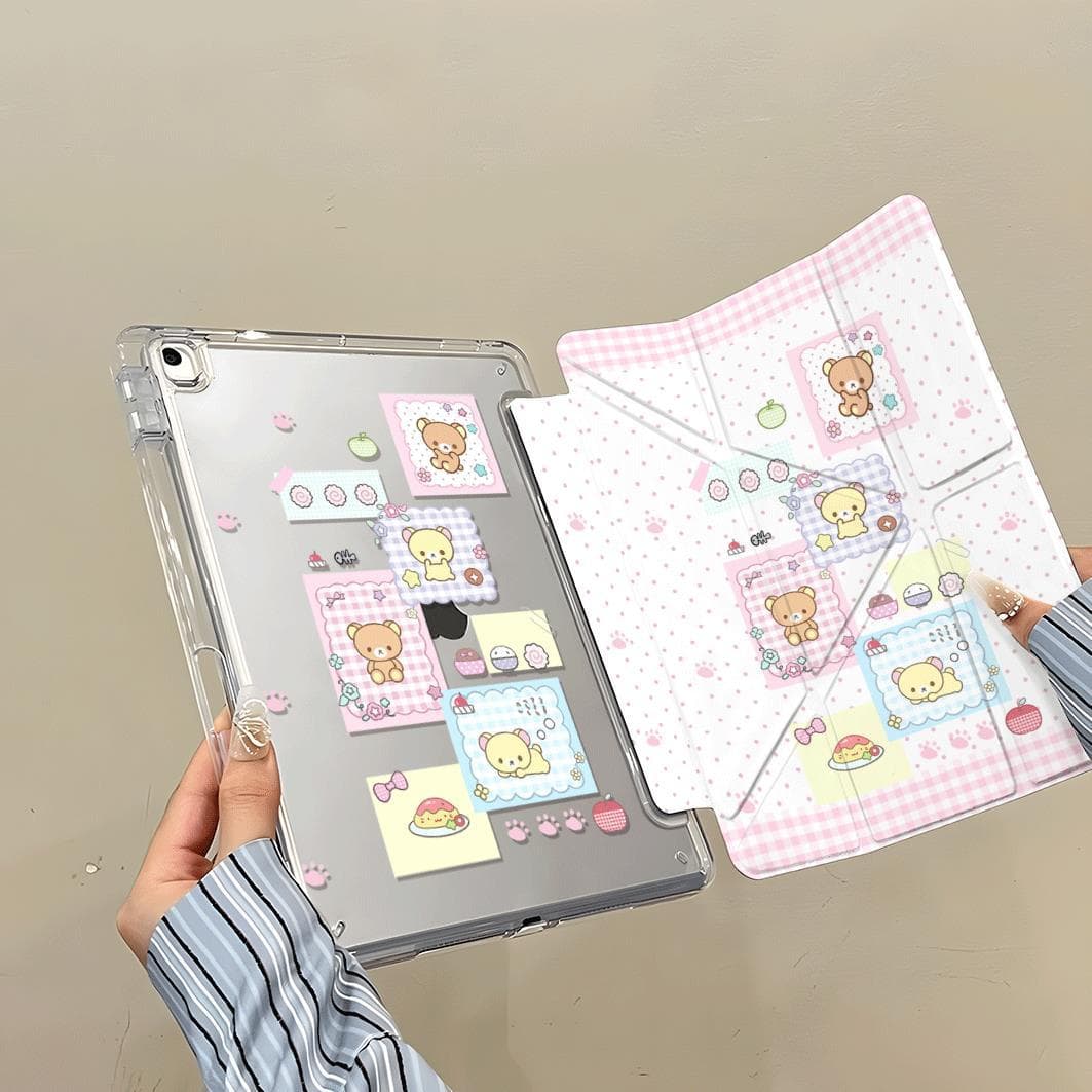Polka dot note Rilakkuma ipad11 generation A16 tablet MINI7 protective case pro11 inch air6/7 protective case 5