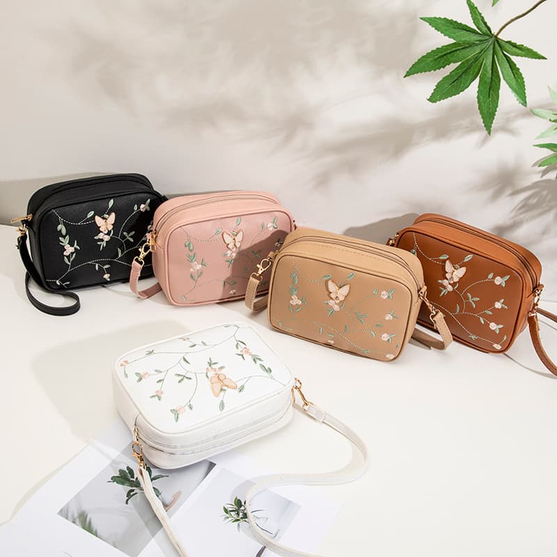 Fashion butterfly decorated shoulder camera bag 2024women bags summer and autumn new style personalized cross-body coin bag