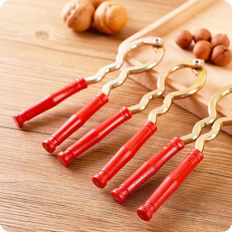 Multi-functional Thickened Walnut Cracker, Shelling Tool, Spring-loaded Metal Nut Pliers