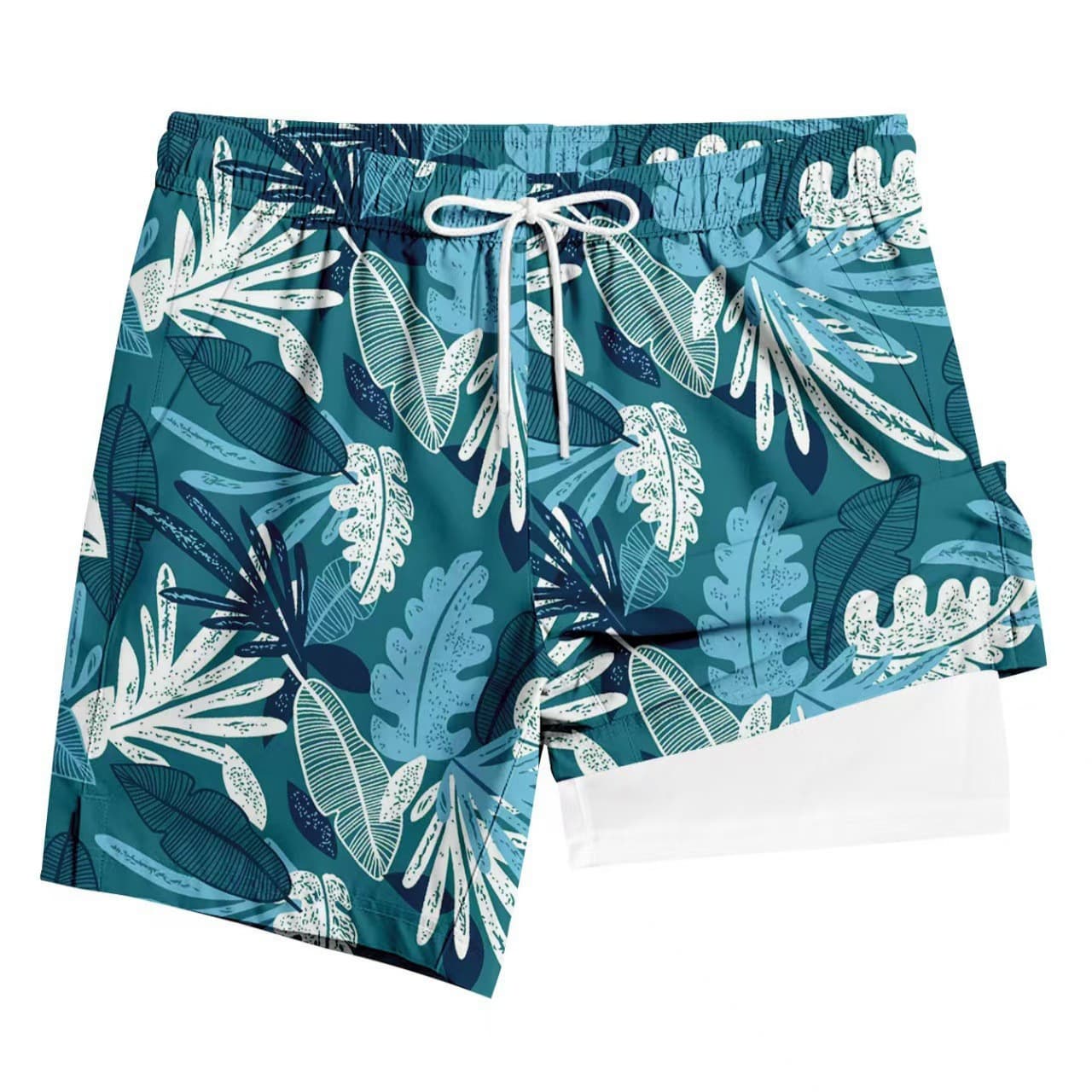 Cross-Border Southeast Asia Hot Selling 2-in-1 Beach Shorts Outdoor Quick-Dry Swim Shorts Wearable Outside Men's Shorts Double-Layer Pants