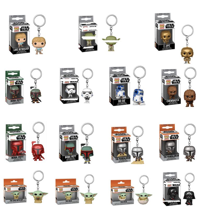Star Wars peripherals The Mandalorian Boba Stormtrooper Darth Vader Figure Keychain Pendant
