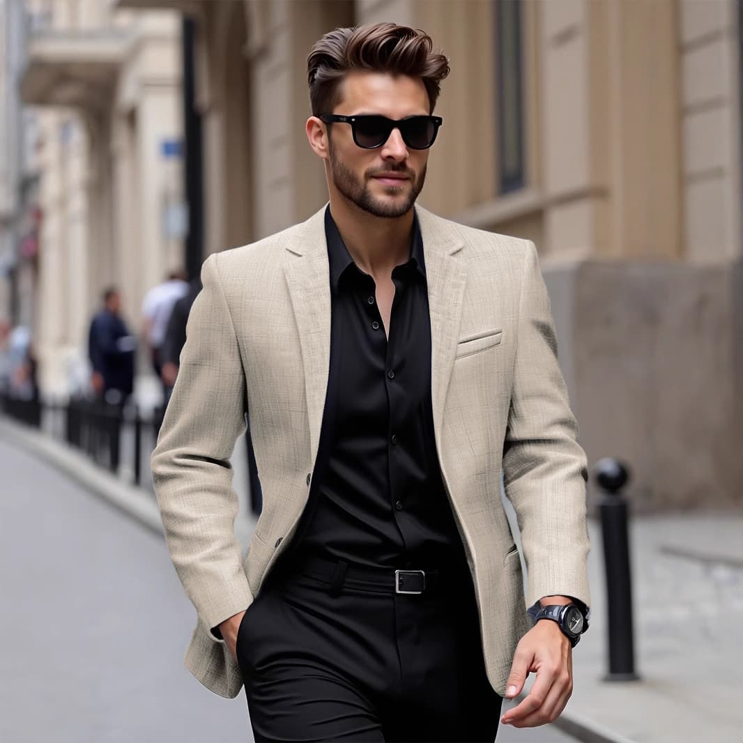 2025 Spring/Autumn Trendy Design Fashion Suit Thin Dad Single Suit Jacket Outerwear