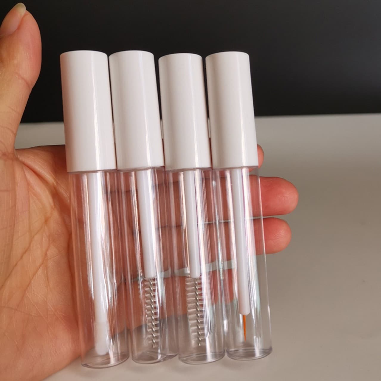 In Stock 10ml Lip Gloss Dispenser Bottle Eyeliner Liquid Glue Bottle Mascara Essence Liquid Sample Tube