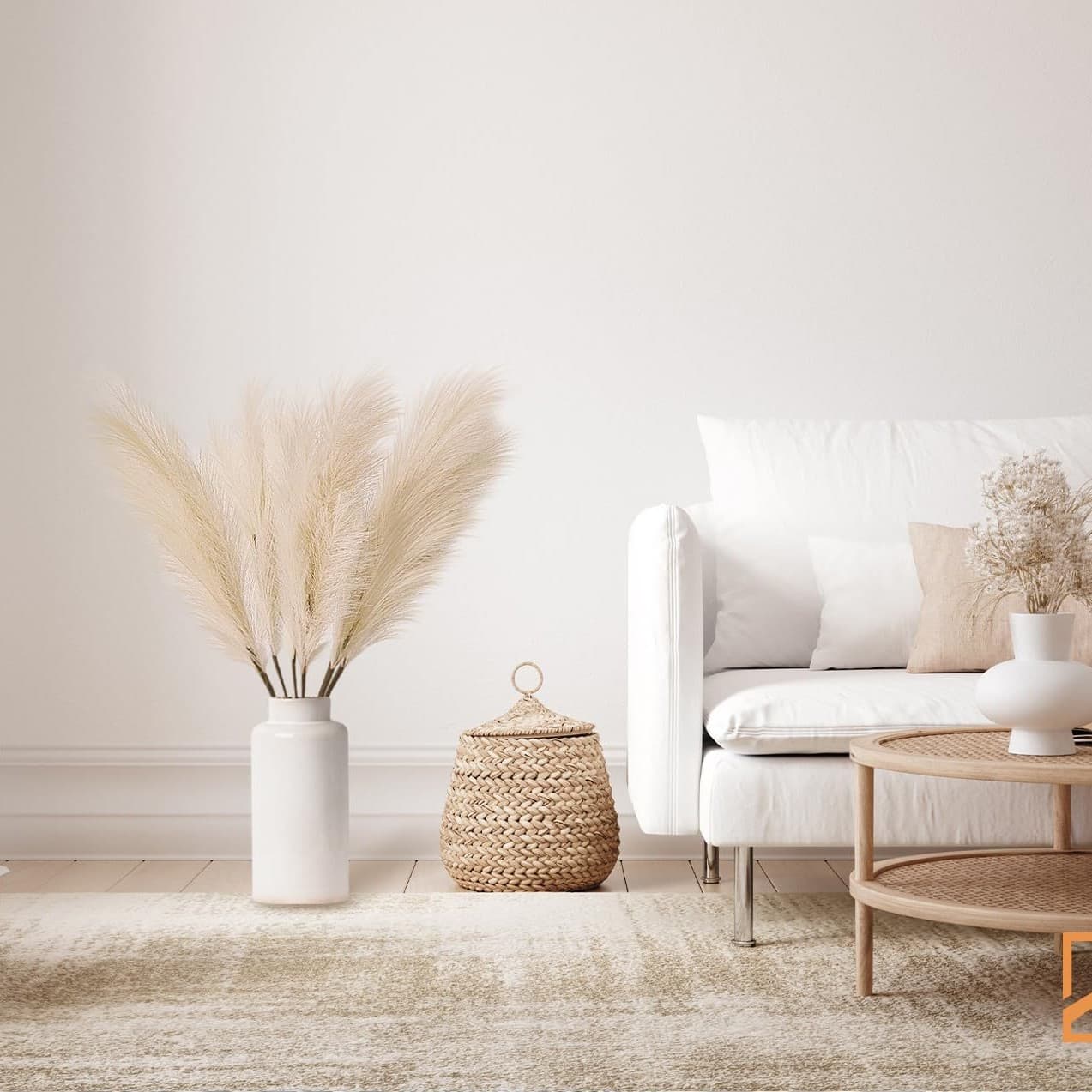 Pampas Grass 55cm Amazon Cross-border Nordic Boho Wedding Decoration Artificial Pampas Grass Faux Reed Grass