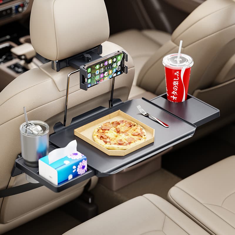 Rear Seat Car Tray, Convertible Table for Eating, Homework, and Supporting Laptops in the Car