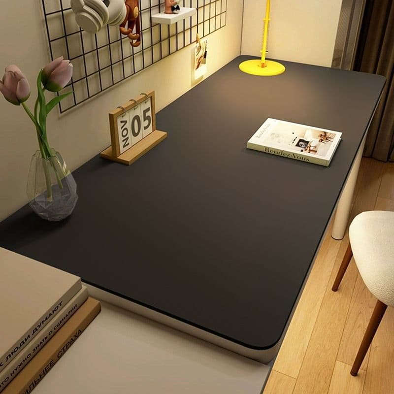 Wind Table Mat Leather Washable Oil-Proof Solid Color Computer Coffee Table Study Desk Waterproof Dining Office Desk