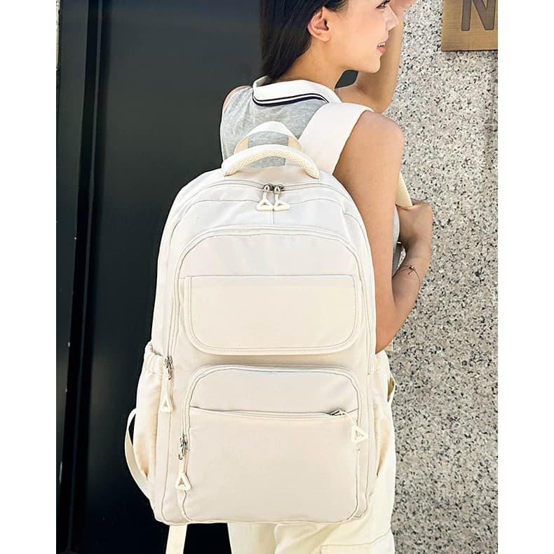 Cross-border 2024 Japanese Harajuku Style Couple Backpack Campus Middle and High School Female Student Bookbag Simple Laptop Backpack
