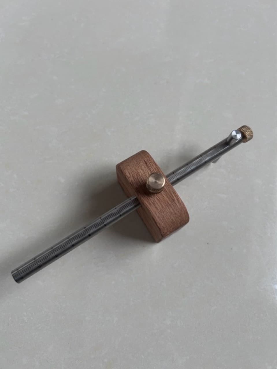 Slingshot Marking Tool, Curve Scriber, Bow-Type Marking Tool, Black Ebony Little Leaf Qinggang