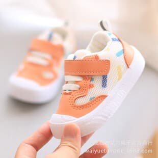 Baby First Walkers Mesh Shoes Spring Autumn Soft Sole Sensory Shoes for Boys Girls 1-3 Years Casual Non-Slip