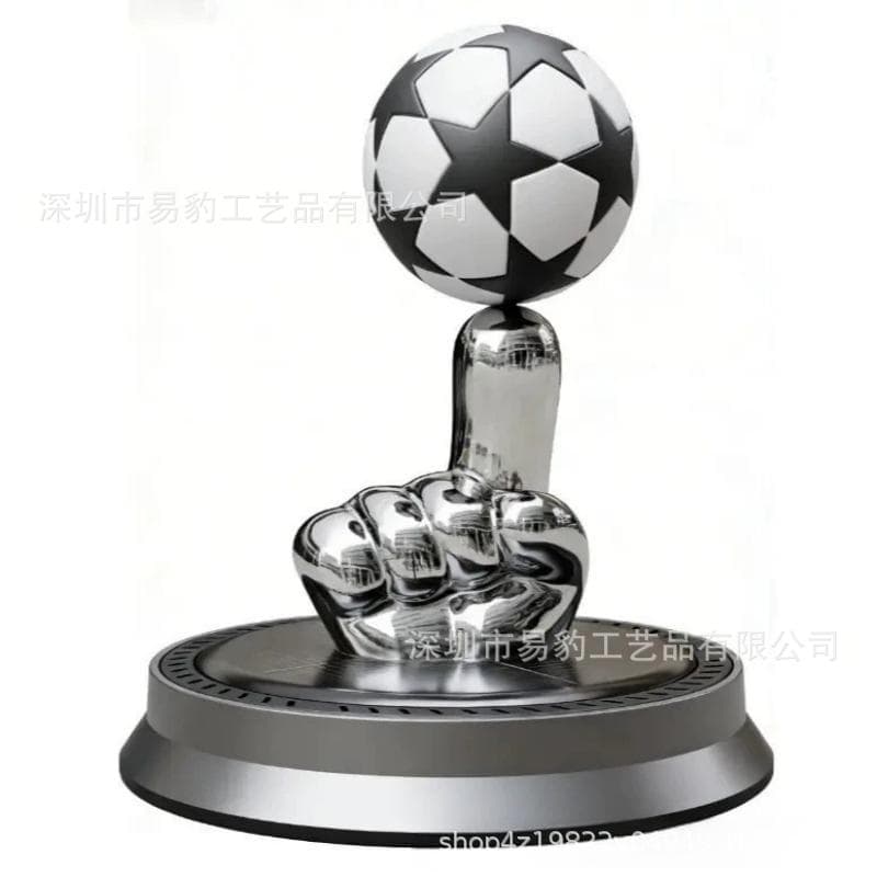 Cross-border Solar Football Car Air Freshener Solar Rotating Football Car Aroma