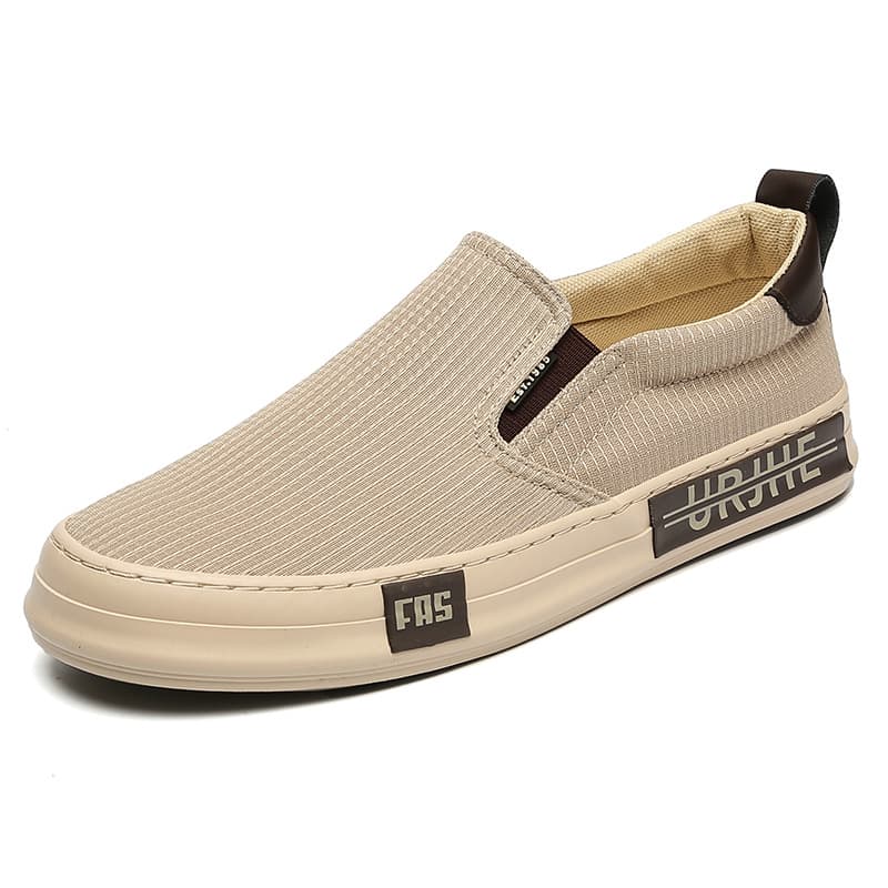 25142 Spring New Men's Shoes Korean Trendy Light Luxury Casual Canvas Shoes Breathable Slip-on Board Shoes