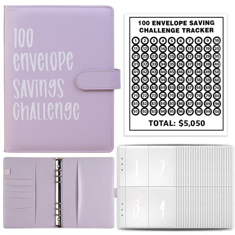 Cross-border 100Envelope savings Challenge couple's 100-day savings challenge loose-leaf notebook
