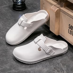 Cross-Border Summer Half Slippers Women Outdoor All-Season Men's House Indoor Anti-Slip Odor-Resistant Casual Slippers Men